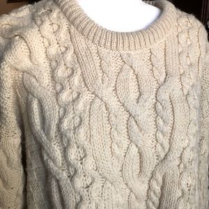 100% WOOL L.L. Bean Fisherman Sweater XL